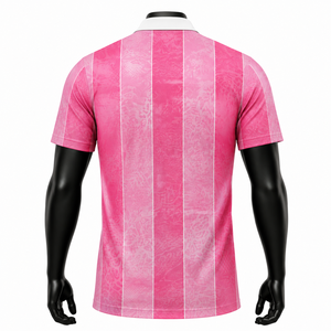 Maillot de football rose personnalisé pour hommes, respirant, séchage rapide, uniforme d'équipe de football par sublimation, OEM ODM, vente en gros - Product Image 2