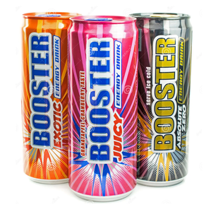Proveedor Mayorista de Bebida Energética Booster Original, Dosis de 0,33 Litros, Paquete de 24 - Product Image 1