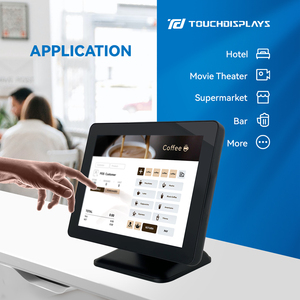 Touchdisplays <span class=keywords><strong>15</strong></span> inch đa màn hình cảm ứng <span class=keywords><strong>POS</strong></span> Tiền mặt đăng ký cho siêu thị nhà hàng - Product Image 3