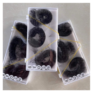 Extensiones de Pestañas Hechas a Mano con Volumen Completo de Pelo Sintético Pre-fabricado 16D del Fabricante Vietnamita, Fáciles de Usar para Maquillaje Diario y Belleza - Product Image 3