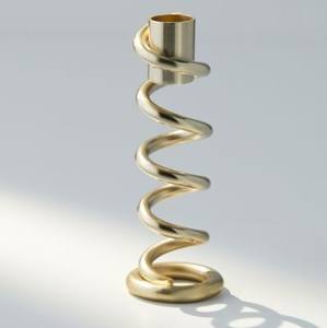 Bougeoir en métal conique décor à la maison nouveau Design aluminium coulée bougeoir hôtel et fête utilisation - Product Image 2