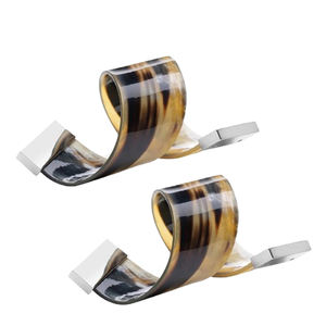 Classic Quality Brown Natural Horn Napkin Ring for Wedding Parties and <b>Other</b> Occasions Top <b>Table</b> <b>Decorative</b> <b>Accessory</b> - Product Image 3