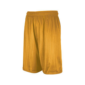 Pantalones cortos de baloncesto de malla de poliéster 100% personalizados para hombre High Street tela suave ecológica Vintage Streetwear bordado verano - Product Image 2