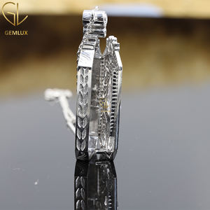 Élégant à la recherche de marquise et de diamant rond vers 1910 Art déco Cocktail Vintage Style ouvrable Antique médaillon pendentif pour les femmes - Product Image 4