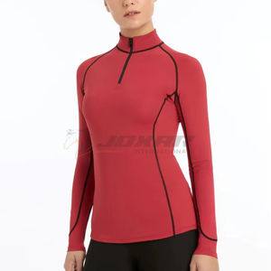 Haut de couche de base d'équitation léger évacuant l'humidité pour les femmes vêtements d'entraînement équestre couche de base d'équitation OEM - Product Image 1