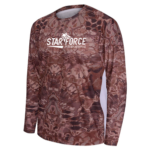 Polo de manga larga con protección UV seco hecho a medida de alta calidad, camisas de pesca, ropa deportiva impermeable, Impresión de sublimación completa rápida - Product Image 2