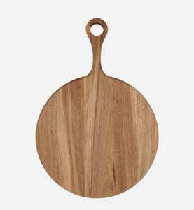 Tabla de cortar de madera de granos rústicos hechos a mano con bandeja de madera con silueta de animales bandeja de madera y agujero colgante - Product Image 6