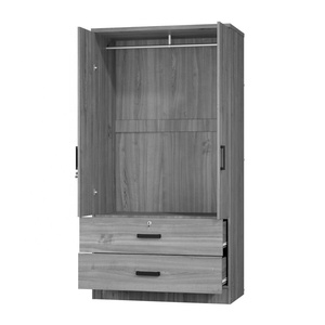 Tủ quần áo bằng gỗ tối giản với tùy chỉnh kết thúc 2 cửa gỗ Closet Organizer với ổ khóa cho phòng ngủ - Product Image 3