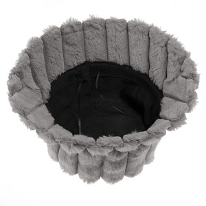 Custom Embroidered Adult Unisex Plush Faux Fur Bucket <b>Hat</b> Plain Solid Color for Summer with Designer Logo Wholesale Bulk Supply - Product Image 6