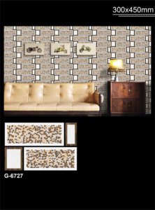 Design 3D Elévation de bâtiment brillante 300x450mm Extérieur Extérieur 12x18 Extérieur Carreaux muraux émaillés 30x45cm Prix d'usine - Product Image 3