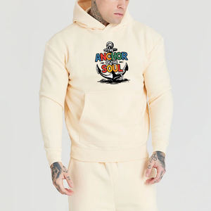 Heavy Thick Hoodies Baggy Terry Long Sleeves Pullover Digital Print Logo Customize Men's Outdoor Winter Cotton Hoodie - Product Image 6