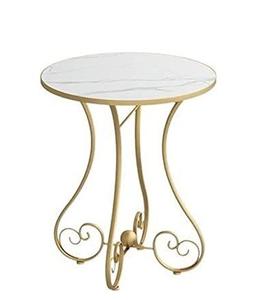 Mesa de Centro y lateral de diseño de lujo con tapa de mármol blanco de color dorado para decoración de oficina de hotel en casa muebles de lujo - Product Image 1