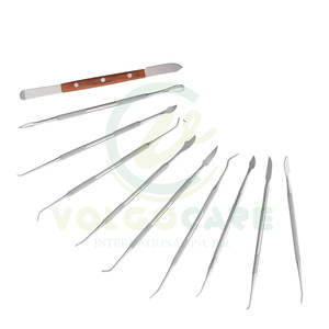 10PCS Stainless Steel Dental Wax <b>Carving</b> Tools Wax Carver <b>Carving</b> Set Surgical Dental Sculpture <b>Knife</b> Instrument - Product Image 3