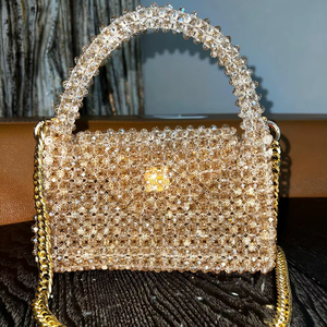 Sac à main d'embrayage de mariage des femmes avec la courroie de chaîne détachable - Product Image 1