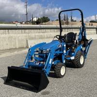 TRACTOR COMPACTO LS MT125 HST MÁS VENDIDO CON CARGADOR Y RETROEXCAVADORA