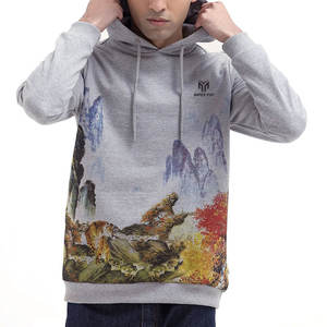 เสื้อฮู้ดดี้ผู้ชายสไตล์สตรีทแบบสั่งทำพิเศษ สีตัดกัน  ขายส่ง เสื้อฮู้ดดี้ผู้ชายแบบสวมหัวสำหรับฤดูหนาว - Product Image 1