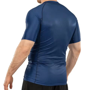 T-shirt de compression à manches courtes personnalisé avec logo de surf MMA/BJJ, design sublimé, créez votre propre rash guard personnalisé - Product Image 5