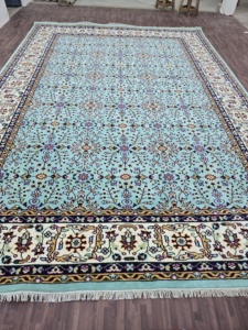 Multicolor size 5x8 feet Area fine <b>wool</b> Rug Hand-knotted turkish with Abstract Pattern for Living or Dining Room any room - Product Image 3