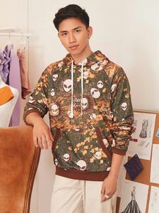 Venta al por mayor de gran tamaño pesado de los hombres sudaderas con capucha de lana gruesa transpirable de alta calidad personalizado impreso sudaderas - Product Image 5