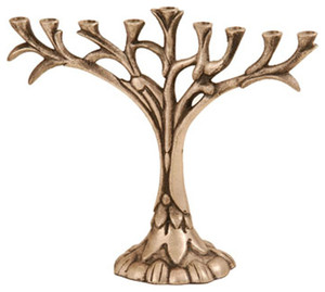 Candelabro Menorá Metálico Antiguo Personalizado para Navidad Judía, Portavelas Alto, Decoración para el Hogar, Hecho a Mano, Ecológico - Product Image 6