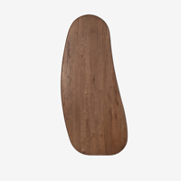 Table à manger ronde de jardin en teck massif, couleur naturelle, nouveau design, mobilier de jardin en teck - Bhadrika