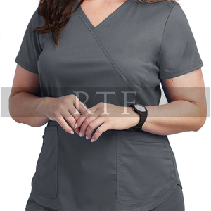 Ensemble d'uniformes médicaux unisexes XL pour infirmières, coupe ajustée, grandes tailles, imprimé, style tendance, pour hôpitaux, 100% coton, de fournisseur birman, marque privée - Product Image 4