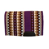 Vente en gros de tapis de selle équestre en laine indienne pour l'équitation western, rembourrage en polyester, enveloppe en coton, logo personnalisé, couleur personnalisable