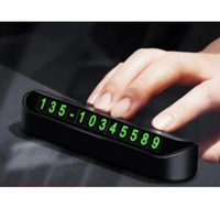 Support de plaque d'immatriculation de voiture Mucit Home Car Parktel avec support de numéro de téléphone, noir, Inventor Home