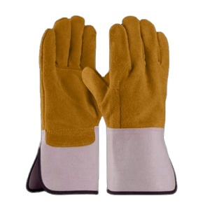 Guantes de Trabajo de Cuero Vacuno de Primera Calidad, Resistentes al Calor, Antivibración, para Protección de Manos en la Construcción - Product Image 5