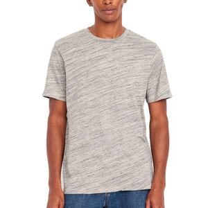 T-shirts classiques décontractés respirants à col rond pour hommes, coupe classique, doux, à manches courtes, pour l'été - Product Image 1