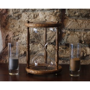 นาฬิกาทรายแบบมีลักษณะเฉพาะตัวจับเวลาทำจากไม้และนาฬิกาทรายของขวัญขึ้นบ้านใหม่ - Product Image 4