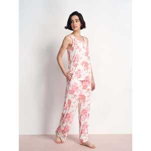 ชุดนอนผ้าสแปนเด็กซ์พรีเมียมแบบสั่งทำพิเศษ ลายดอกไม้ ลายสก็อต ผ้าถักนุ่มสบาย แต่งขอบด้วยผ้าไผ่ เอวยางยืดพร้อมเชือกผูก - Product Image 6