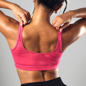 Sujetador de Yoga para mujer de talla grande con diseño de cremallera completa cómodo transpirable niñas Fitness ropa interior personalizada Activewear GYM Set - Product Image 6