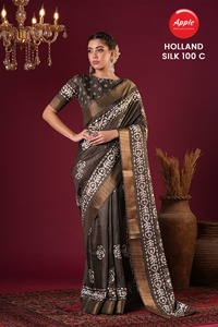 ผ้าบาติกทำด้วยมือพิมพ์ลายใยไหมโคตาส่าหรีผ้าไหมแท้แบบอินเดียดั้งเดิมนุ่มและน้ำหนักเบาสำหรับเทศกาลส่าหรีย้อมผ้านุ่ม - Product Image 3