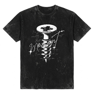 Custom Logo Oversized Men's Baggy Boxy Acid Washed Cotton T-Shirt Fashion Street Hip-Hop Vintage Fade Tee for Men - Product Image 1