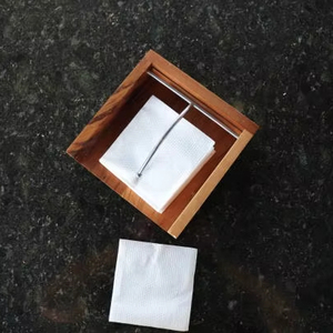 Porte-serviettes en bois élégant pour bureau à domicile Distributeur élégant et durable Couverture décorative Organiser les serviettes Commodément Imperméable - Product Image 1