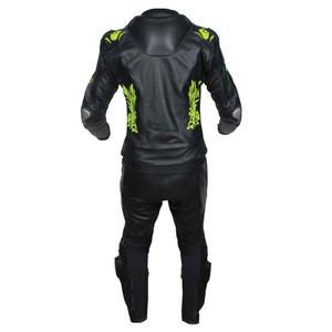 Traje de moto de cuero de alta calidad de una pieza diseño personalizado y logotipo cómodo traje de carreras de bicicleta chaqueta de motocicleta - Product Image 3