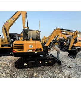 Mini excavadora de 6 toneladas de alta calidad Sanys SY60c sy60, excavadoras Sanys usadas en stock, pocas horas de trabajo, con certificación CE, en venta. - Product Image 1