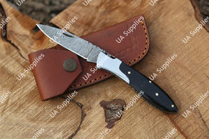 Damascus Steel Lightweight Foldable <b>Pocket</b> <b>Knife</b> Hand Stitched Wooden Handle OEM ODM Support Customizable Folding <b>EDC</b> <b>Knife</b> - Product Image 2