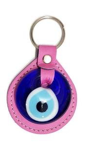 VINLEX KEYCHAIN WITH TURKISH EVIL EYE NAZAR DENIM <b>BLUE</b> EYE and OTHER COLORS AVAILABLE - Product Image 5