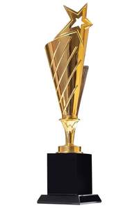 Trofeo de metal personalizado con acabado en oro antiguo con forma creativa, perfecto para celebrar la excelencia profesional y los honores - Product Image 5