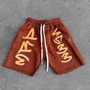 <b>Men's</b> Custom Summer <b>Sweat</b> Cotton <b>Shorts</b> 3D Puff Print Streetwear Jogger <b>Shorts</b> by rafel mart industries - Product Image 2