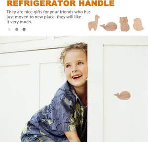 ลูกบิดไม้รูปสัตว์12แพ็คสำหรับลิ้นชักตู้เสื้อผ้าลูกบิดตู้ตกแต่งไม้ด้วยสกรูลูกบิดลิ้นชักสำหรับตกแต่งตู้ - Product Image 4