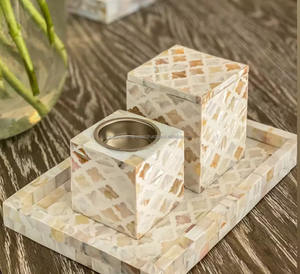 Artisanat de haute qualité, boîte ronde en bois de santal avec incrustation de résine, brûleur d'encens religieux, ensemble Bakhoor avec anis étoilé - Product Image 6