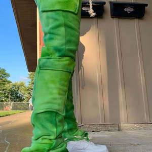 Pantalon de survêtement en velours léger et empilé - Product Image 2