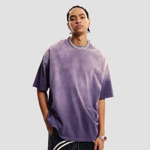 Camiseta personalizada desgastada con lavado ácido para hombre, camisetas de gran tamaño, camisetas Vintage con estampado Dtg lavado de verano, camiseta para hombre - Product Image 1