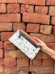 Nouveau Style occidental cheveux sur la peau en relief couleur usiné fourrure cuir grande taille main embrayages vente chaude femmes conçu fronde sacs à main - Product Image 4