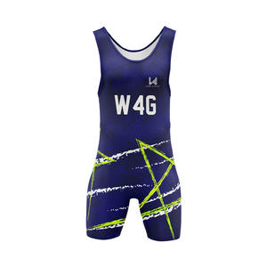 Combinaison de lutte personnalisable pour hommes, sublimée, avec bretelles réglables et fermeture à enfiler, pour 4 jeux - Product Image 5