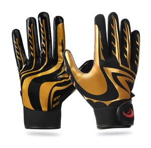 Gants de football au design personnalisé avec dos Gants de football américain professionnels à séchage rapide souples et flexibles - Product Image 1