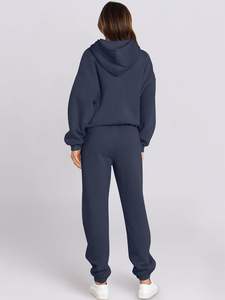 Chándal Deportivo para Mujer, Corte Regular, Talla Grande, Bordado, 100% Algodón, Estilo Urbano, Personalizable, Venta al Por Mayor - Product Image 4